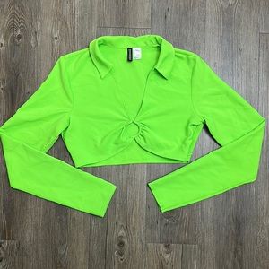 H&M Long Sleeve Crop Top